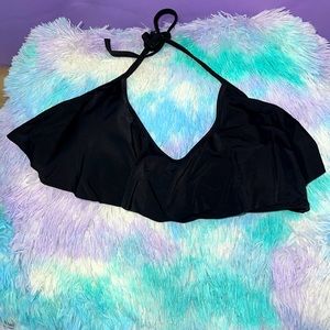 Flounce Halter Swim Top